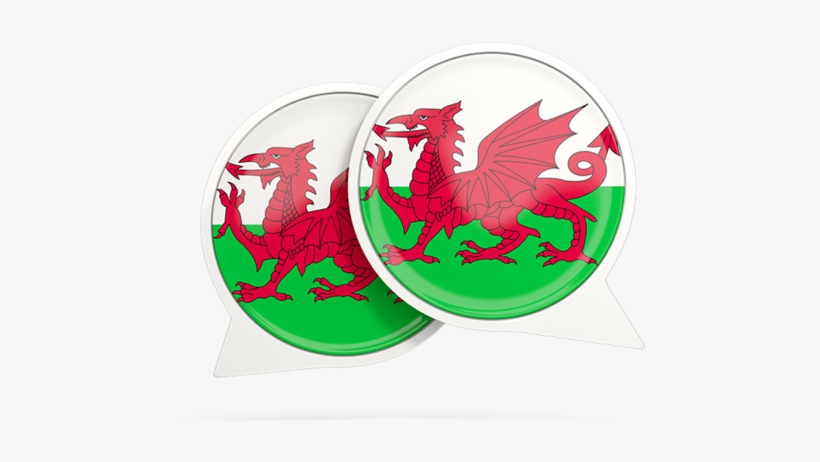 Round Chat Icon - Welsh Dragon Throw Blanket, transparent png download
