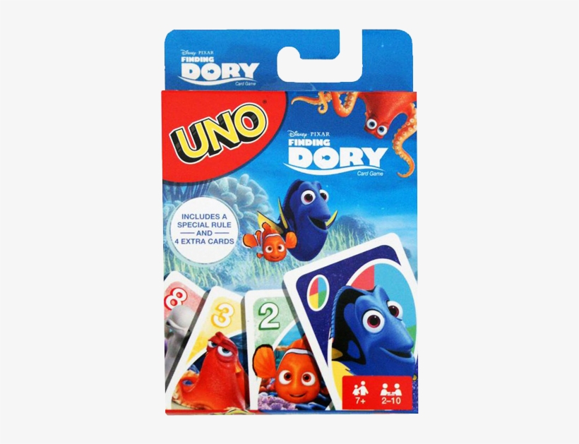 Uno Finding Dory - Mattel Uno Finding Dory Game, transparent png download