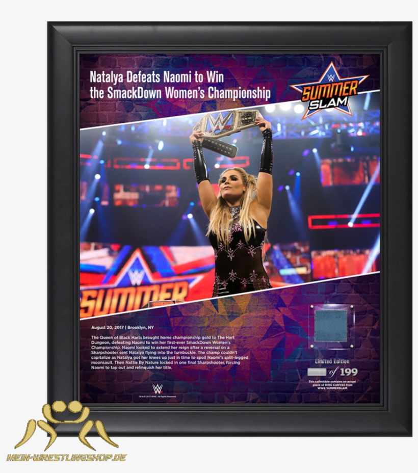 Natalya Summerslam 2017 15 X 17 Framed Plaque W/ Ring, transparent png download