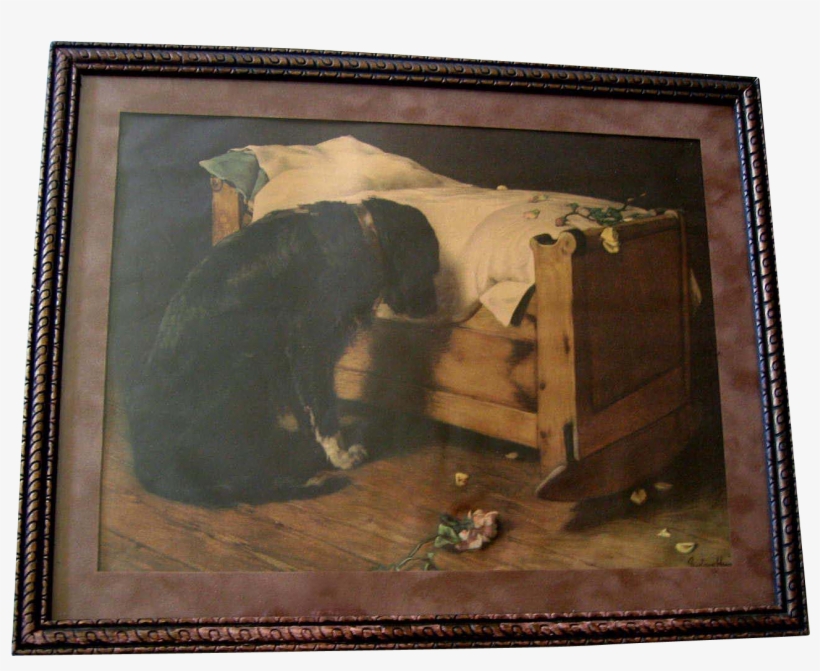 C1902 The Lost Playmate Print Deceased Child Black - Lost Playmate Gustave Henry Mosler, transparent png download