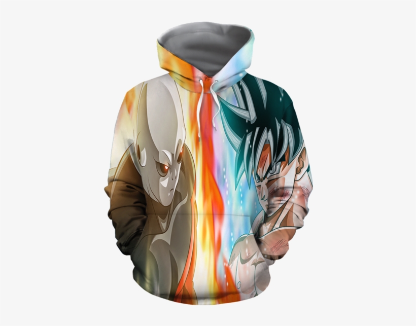 Dragon Ball Super Goku Vs Jiren Overflowing Aura Hoodie - Goku, transparent png download