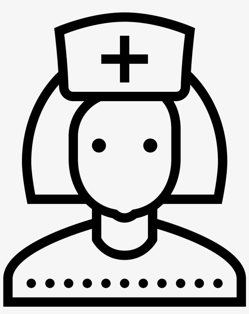 This Is An Image Of The Front Of A Nurse's Face - Thinking Male Icon, transparent png download