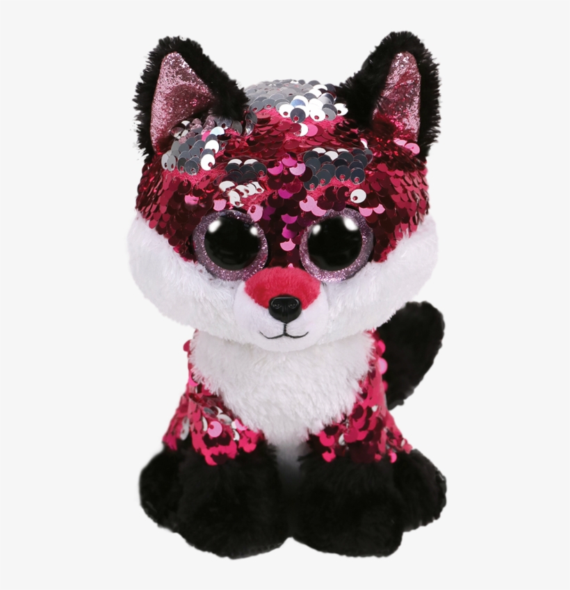 Ty Flippables Sequins Plush Jewel Fox - Ty Flippables Fox, transparent png download