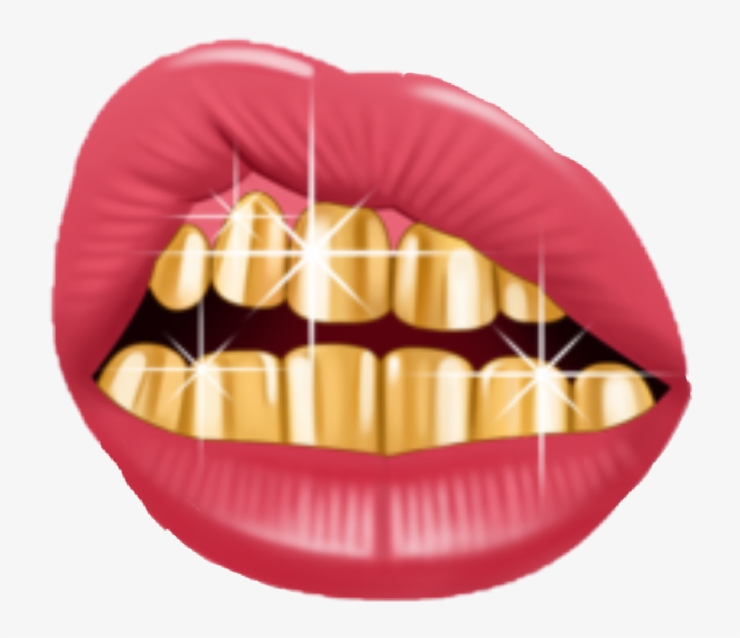 Grillz Transparent Png Gold Teeth Png - Download the teeth, people png