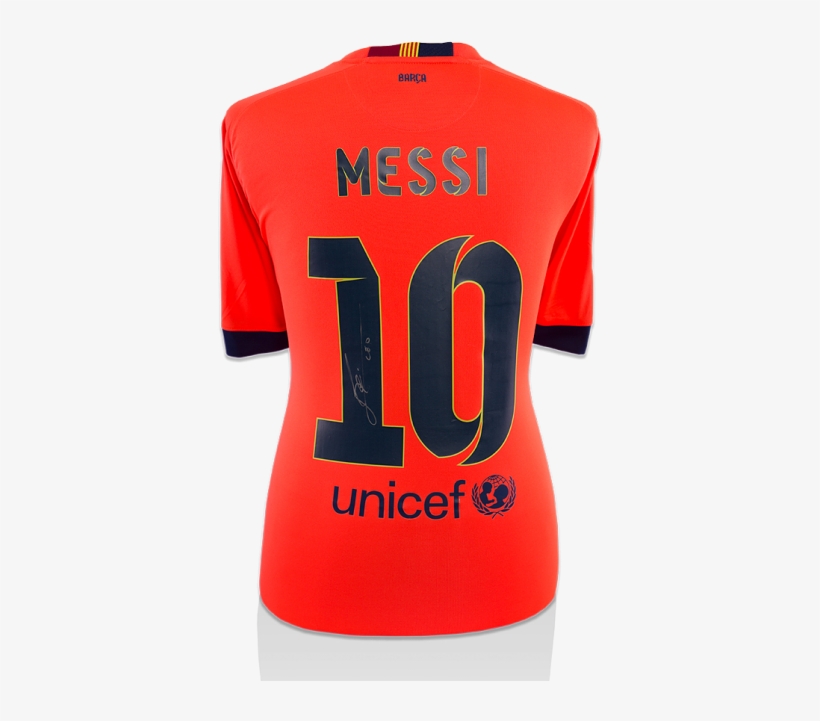 Lionel Messi Official Back Signed Barcelona 2014-15 - Lionel Messi, transparent png download