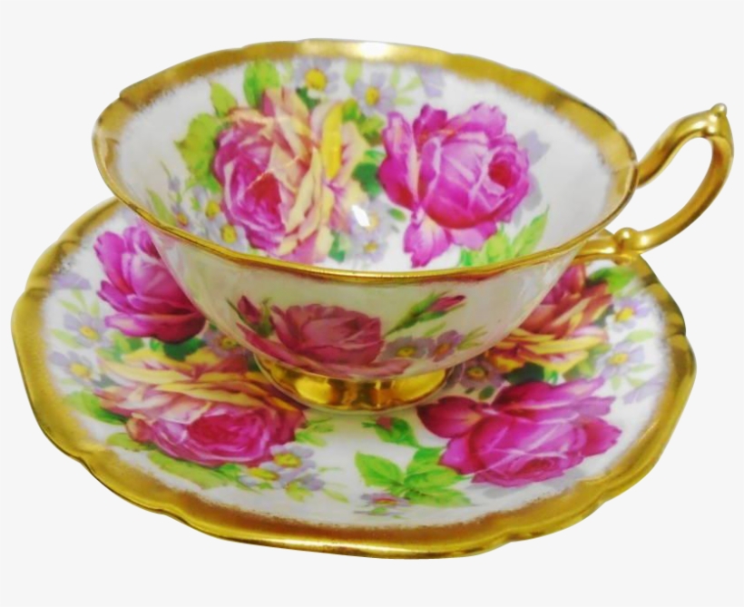 Art Deco Style Grand Wide Mouth Tea Cup And Saucer, transparent png download