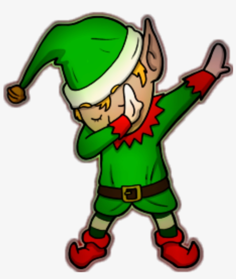 Report Abuse - Christmas Elf Dabbing, transparent png download