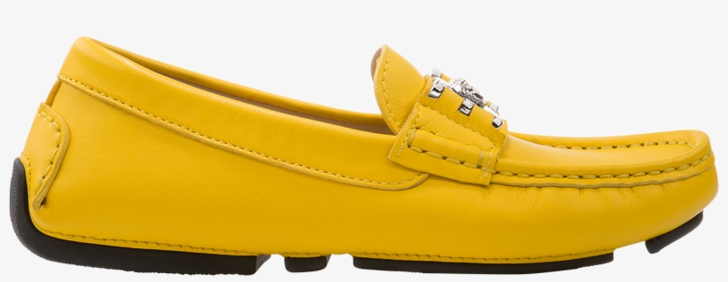 Leather Loafers With Medusa - Slip-on Shoe, transparent png download