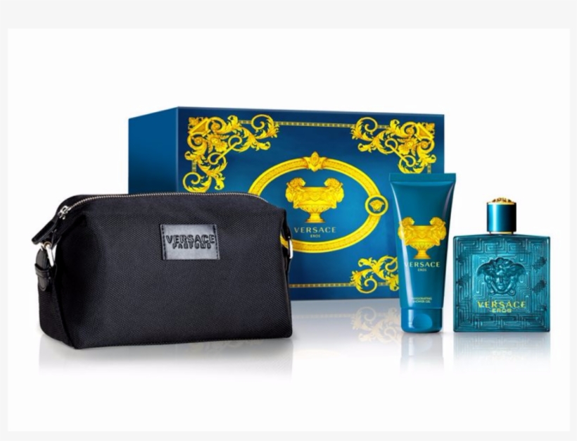 Versace Eros Eau De Toilette Gift Set - Versace Pour Homme Set, transparent png download