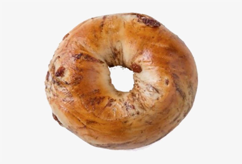 Cinnamon Raisin Bagel - Cinnamon Bagel, transparent png download