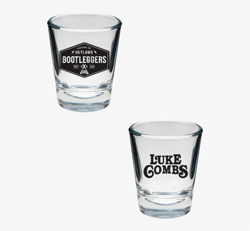 Luke Combs Bootleggers Shotglass - Personalized Wedding Design Tapered Shot Glass (12, transparent png download