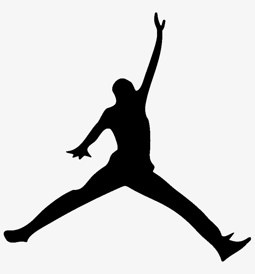Sticker Ordinateur Silhouette Basketteur Ambiance Sticker - Air Jordan, transparent png download