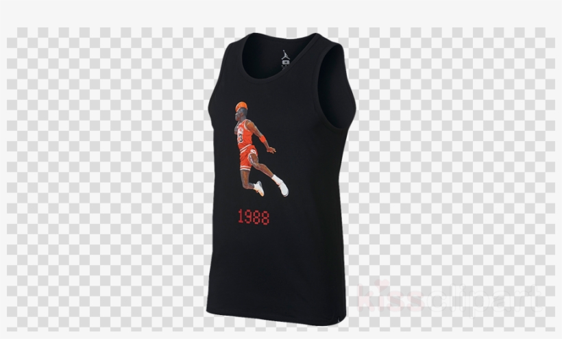 Michael Jordan Slam Dunk Clipart T-shirt Active Tank - Clip Art, transparent png download