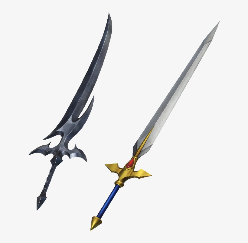 Dff2015 Cecil's Waxing Sword & Waning Sword - Final Fantasy Cecil Sword, transparent png download
