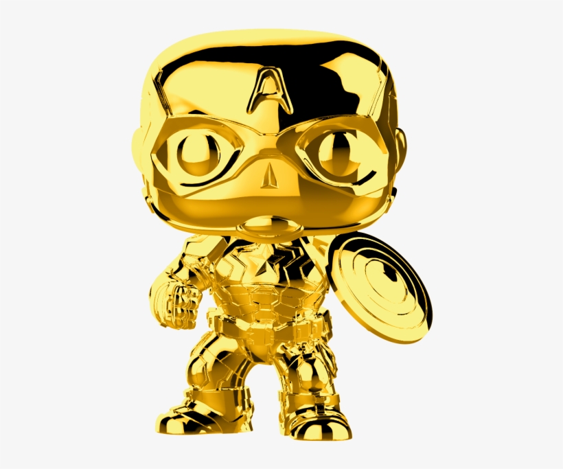 The First Ten Years - Captain America Chrome Funko Pop, transparent png download
