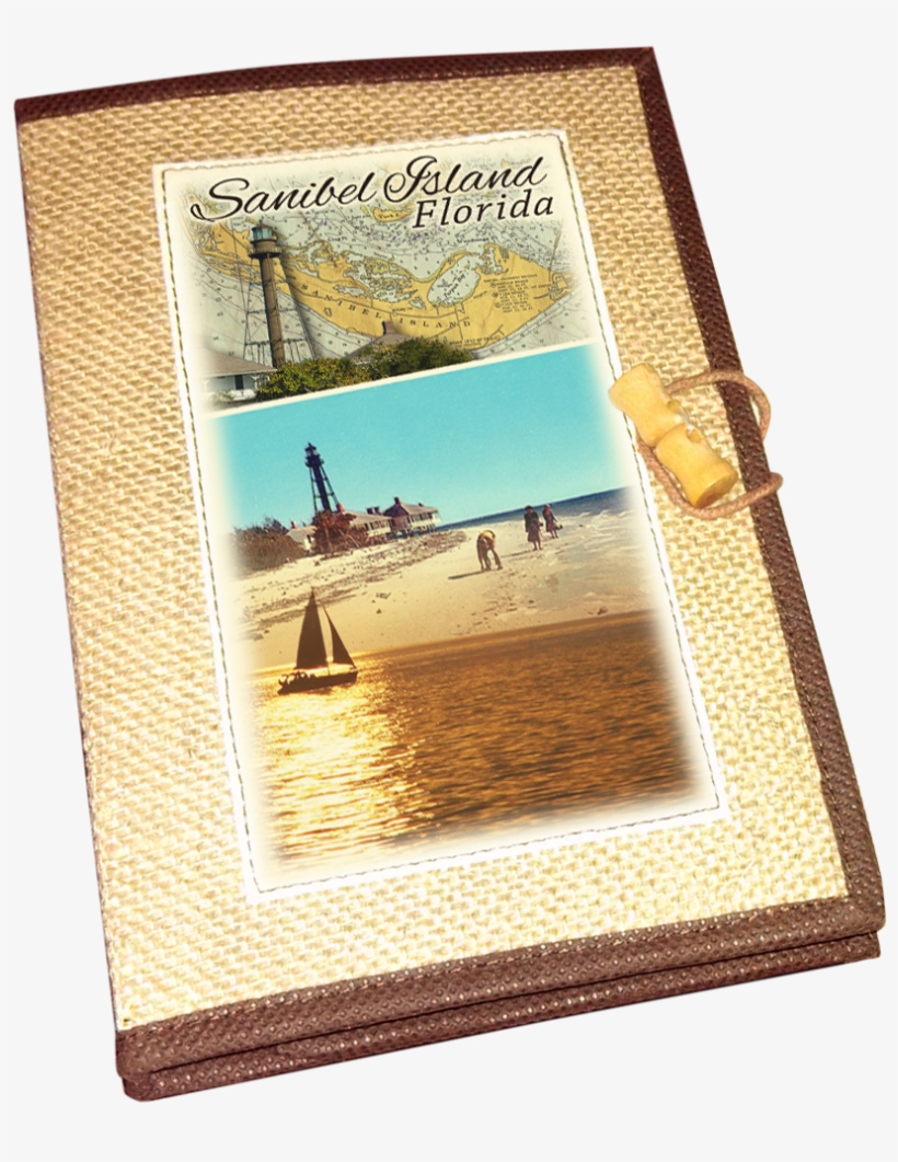 Hjou-0125 Vintage Jute Journal - Sanibel Island, transparent png download
