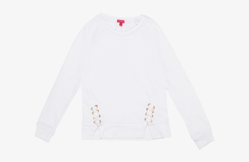 Lace Up Sweatshirt - Long-sleeved T-shirt, transparent png download
