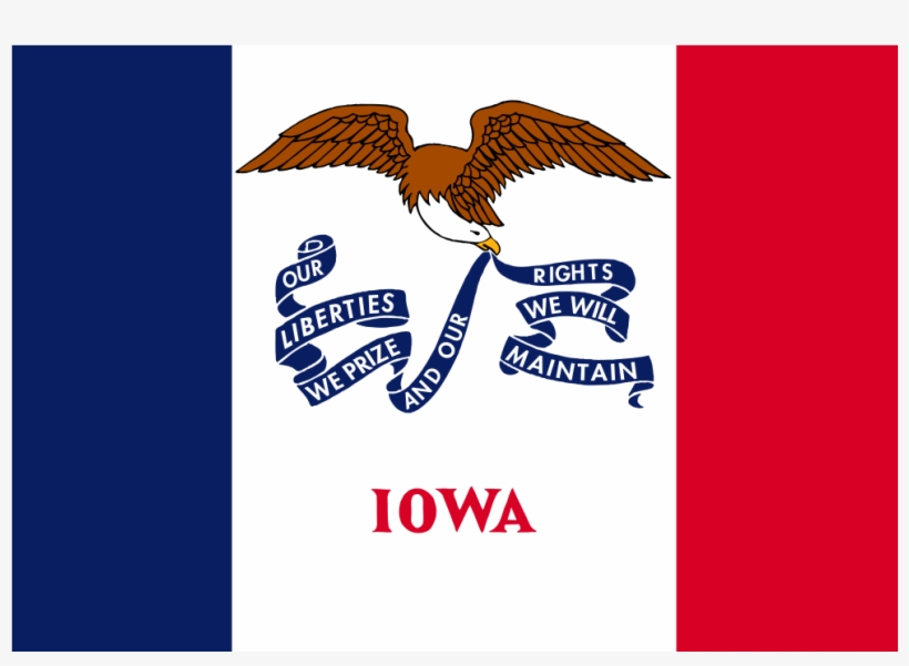 Download Svg Download Png - Flag Of Iowa, transparent png download