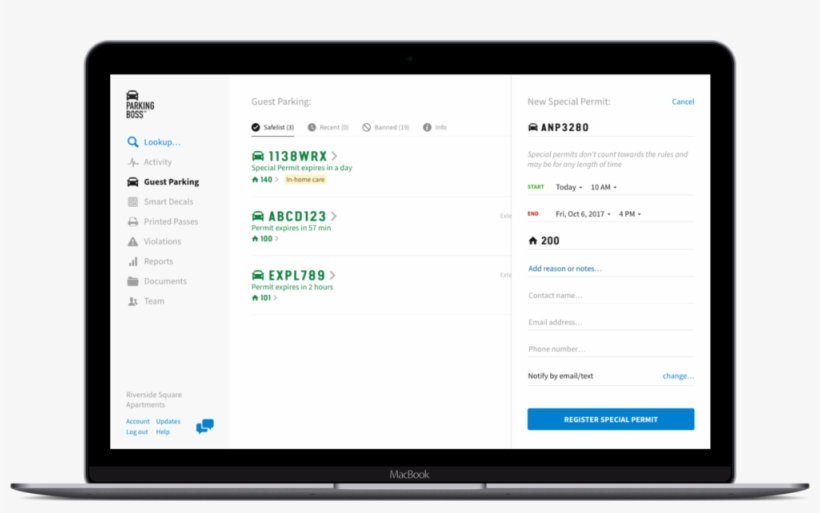 Special Permits Screen - Facebook Access Your Information Page, transparent png download