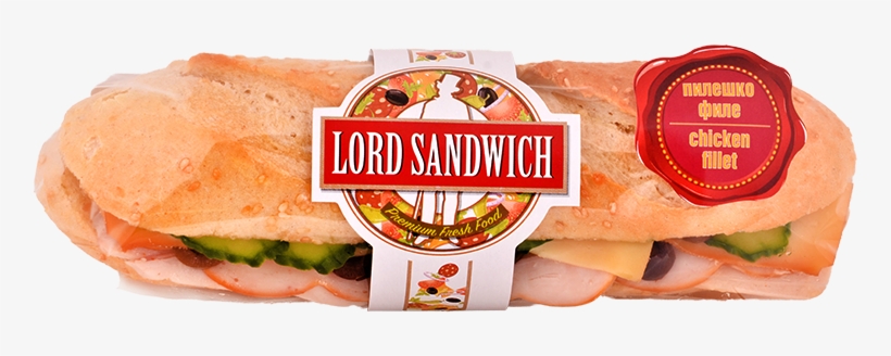 White Baguette With Roasted Chicken - Buffet, transparent png download