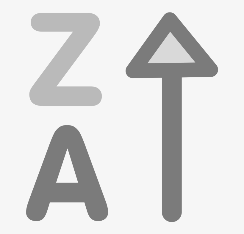 Ftsort Decrease Clipart Icon Png - Gambar Ikon Sort, transparent png download