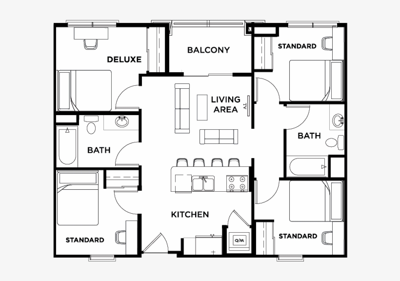 Icon Plaza Student Apartments In Los Angeles, Ca - Icon Plaza Apartments, transparent png download
