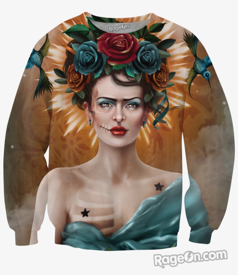 What's Your Story - Mens/womens Frida Kahlo Daft Punk 3d Print Sweatshirt, transparent png download