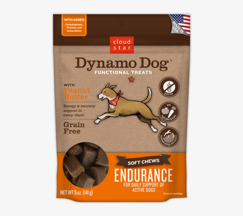 Dynamo Dog Functional Soft Chews Endurance Treats- - Cloud Star Dynamo Soft Chews Endurance 14 Oz Peanut, transparent png download