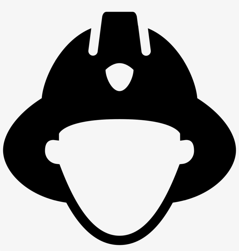 This Is An Image Of A Firefighter - Fire Man Icon, transparent png download