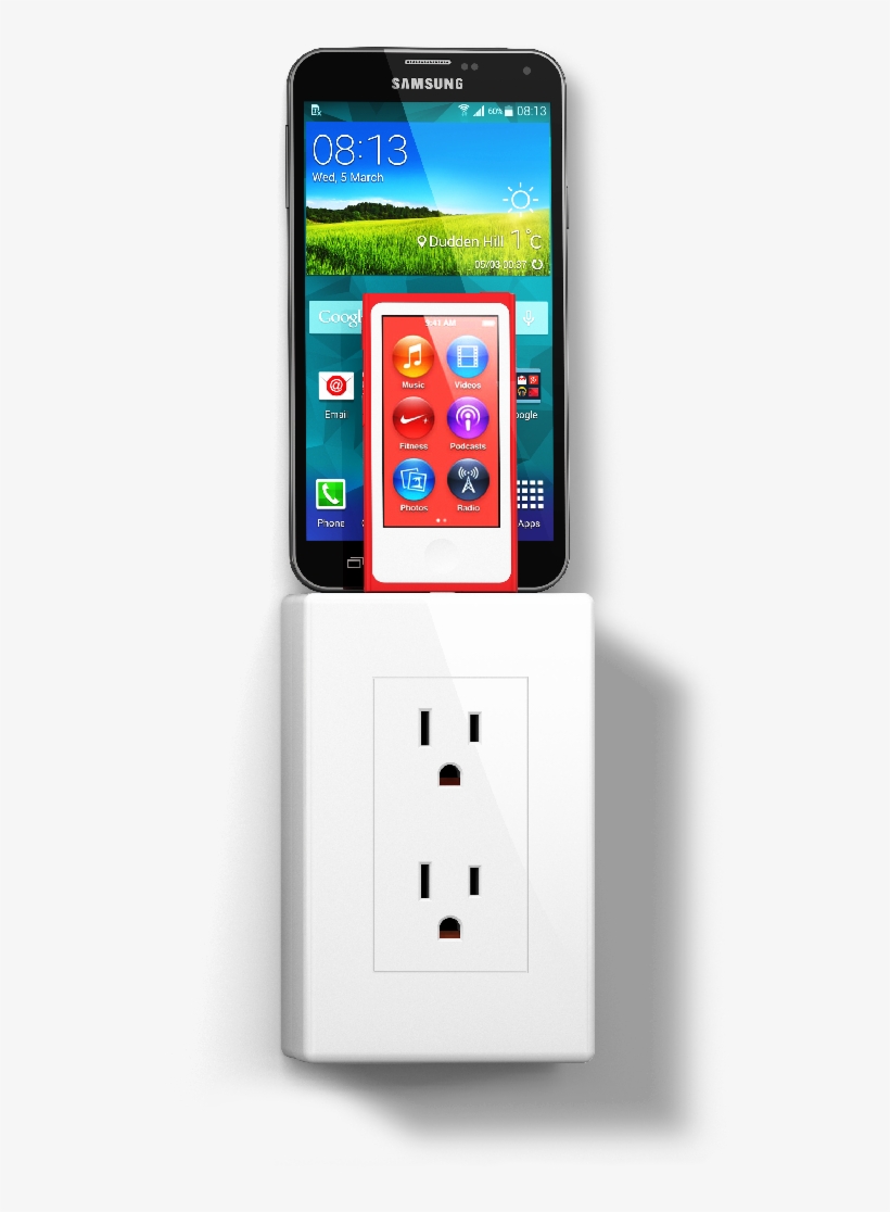 Unplug Your Messy Old Chargers Meet Thingcharger, The - Apple Ipod Nano 7th Generation - 16 Gb - Pink, transparent png download