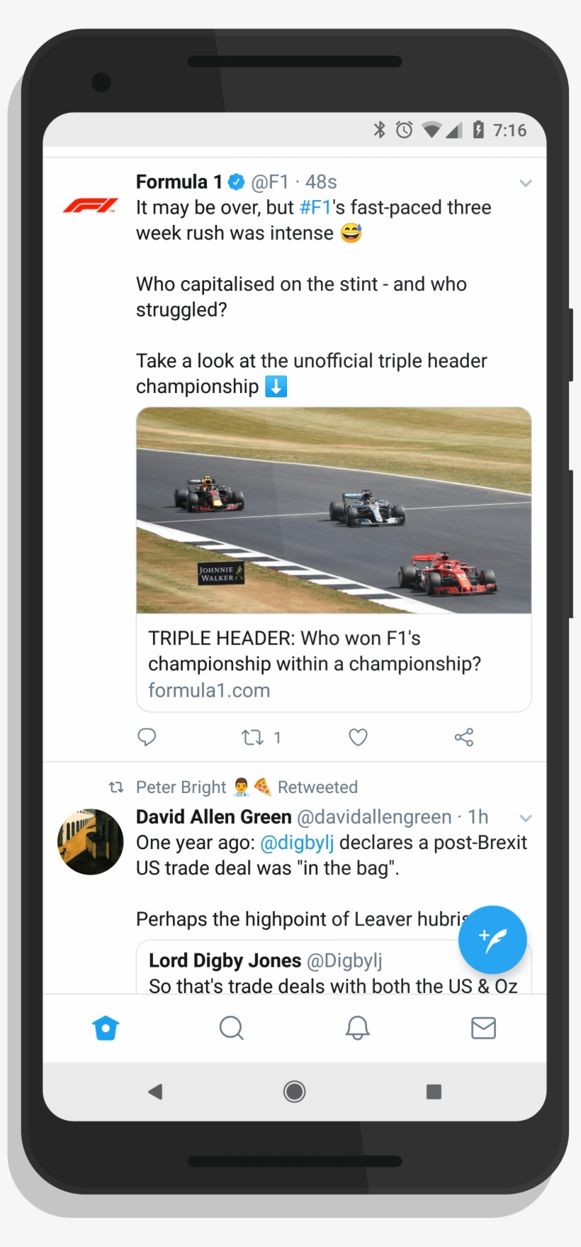 Twitter Bottom Navigation - Mobile Phone, transparent png download