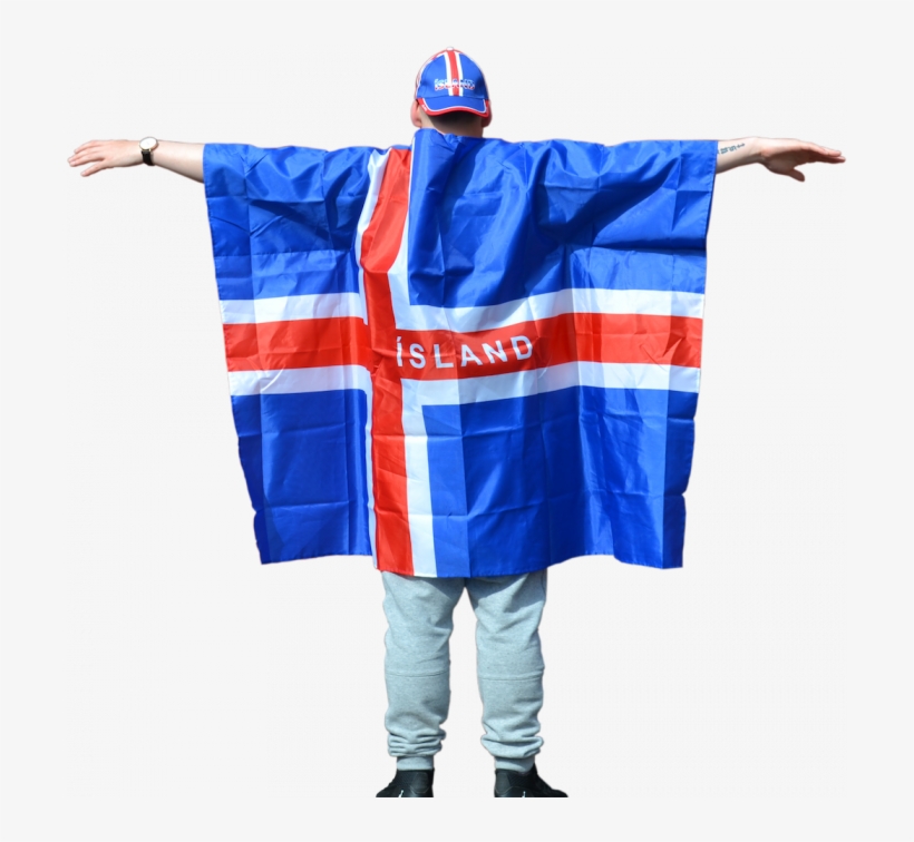 Skikkja Með Íslenska Fánanum Cloak / Icelandic Flag - Flag, transparent png download