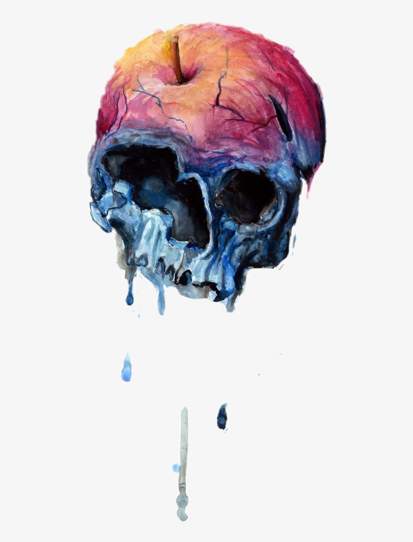 Snow White Skull Apple, transparent png download