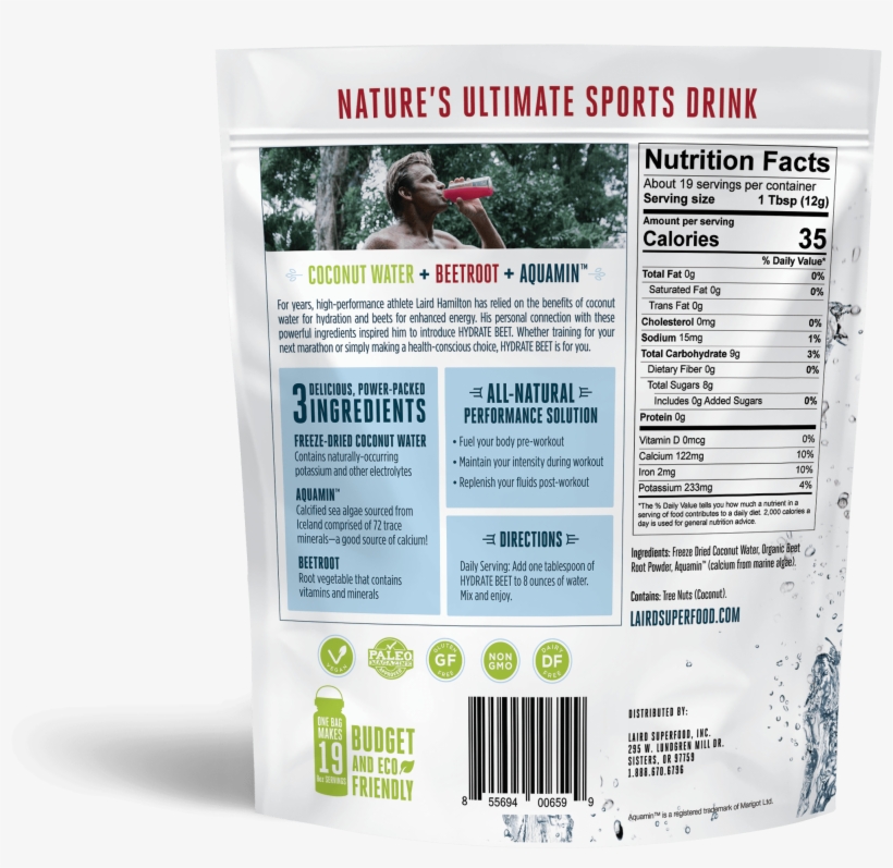 Hydrate Beet - Laird Superfood, transparent png download