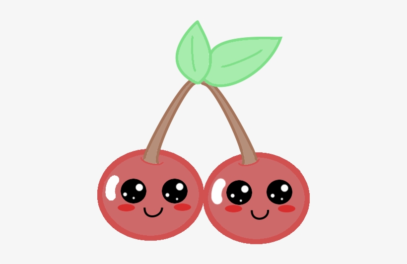 By Dr On Deviantart - Kawaii Cherries, transparent png download
