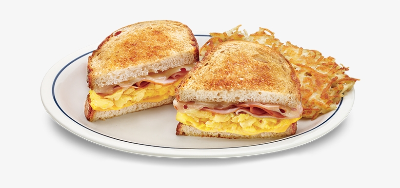 Grab A Sandwich Full Of Fluffy Scrambled Eggs Layered - Ihop Breakfast Sandwich, transparent png download