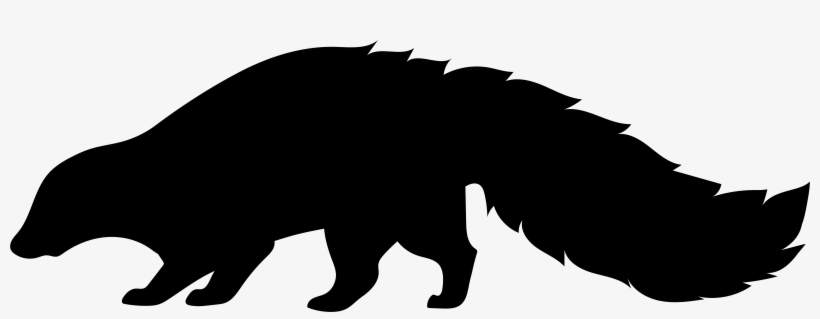 Vector Black And White Stock Silhouette Png Transparent - Skunk Silhouette Clip Art, transparent png download