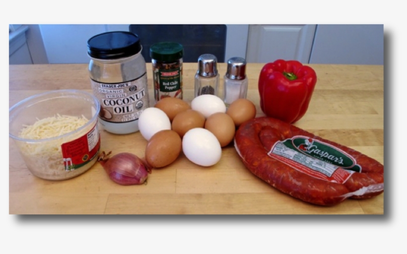 Scrambled Eggs With Sausage, Bell Pepper & Cheese Ingredients - Cheese, transparent png download