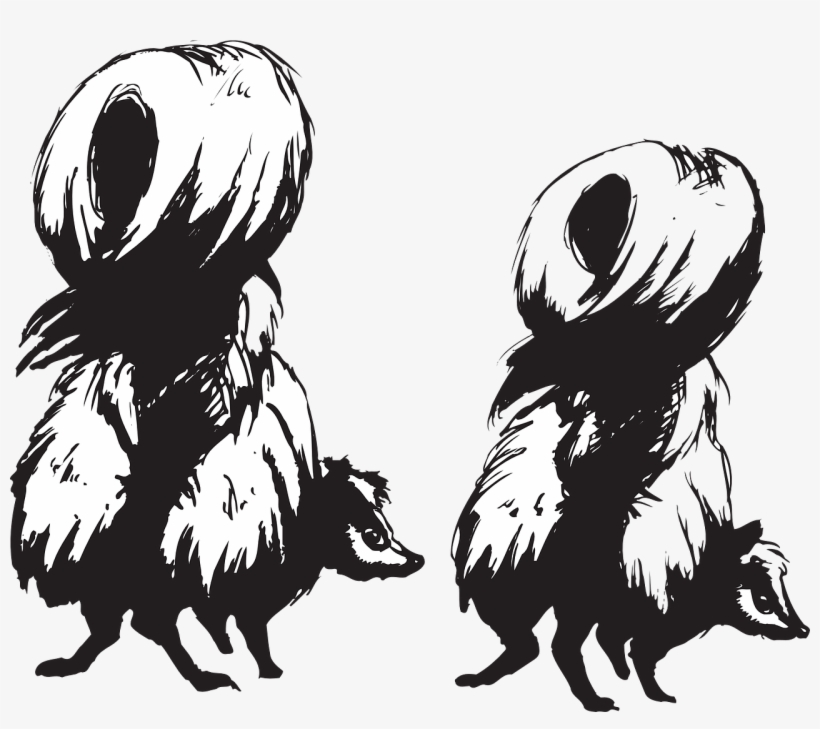 Skunk Clipart Back - Skunks Clipart, transparent png download
