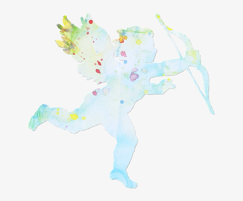 Angel, Blue, Watercolor, Cupid, Decoration, Craft, - Cupid Love Quotes, transparent png download