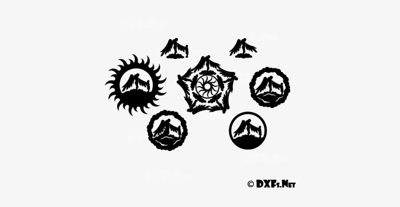 Heavenly Angel Silhouette Design Pack For Cnc Cutting - Cnc Router, transparent png download