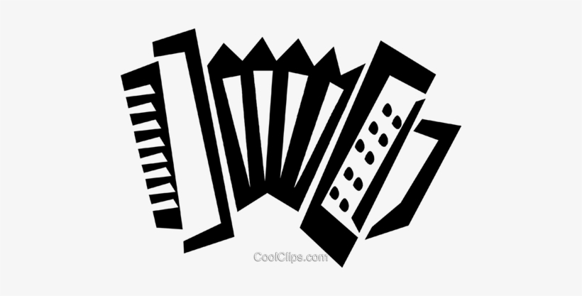 Accordion Royalty Free Vector Clip Art Illustration - Accordion, transparent png download