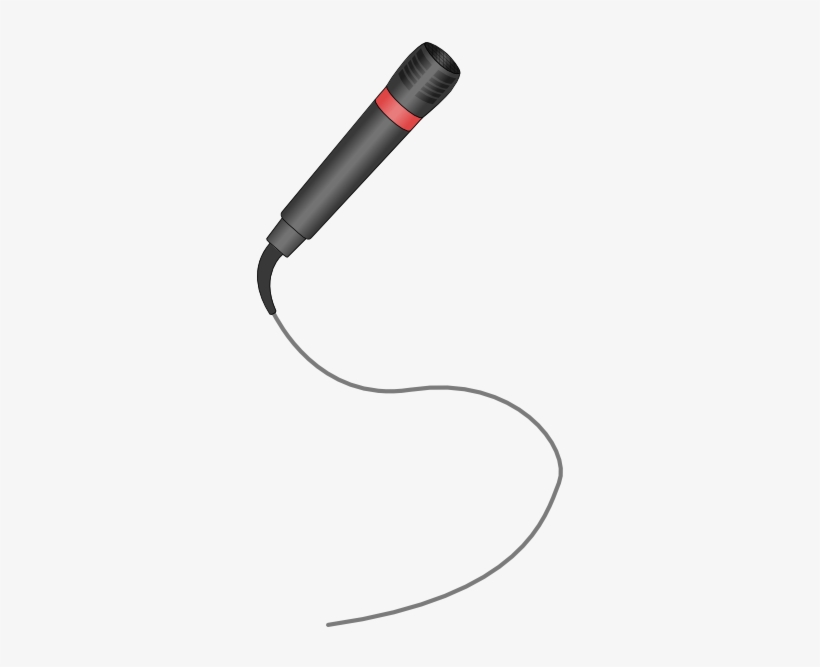 Microphone Clip Art Free Vector 4vector - Microphone Clip Art, transparent png download
