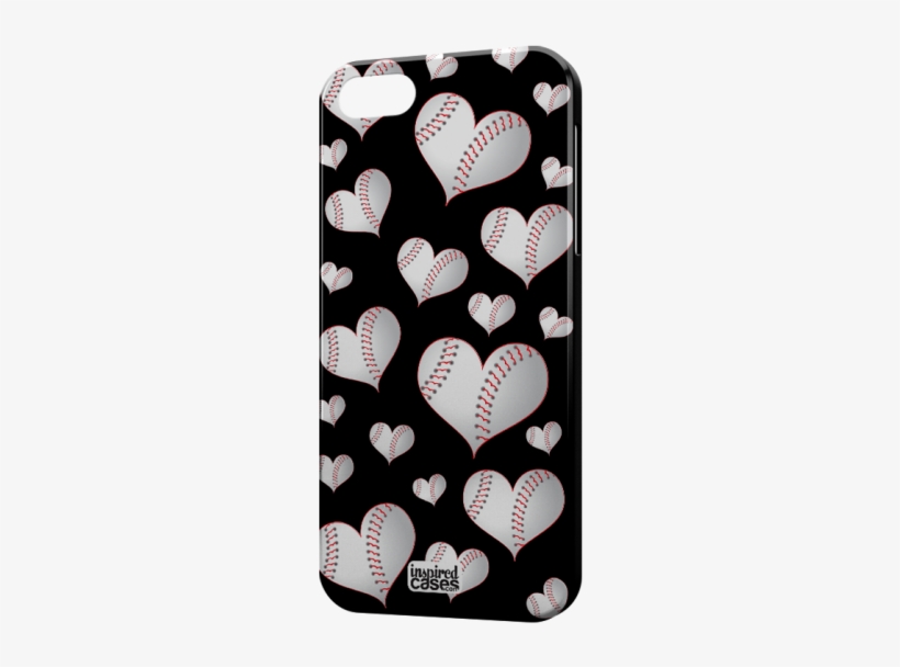 Baseball Heart Design For Iphone 5 & 5s Case - Inspiredcases Baseball Heart Pattern Case - Galaxy, transparent png download