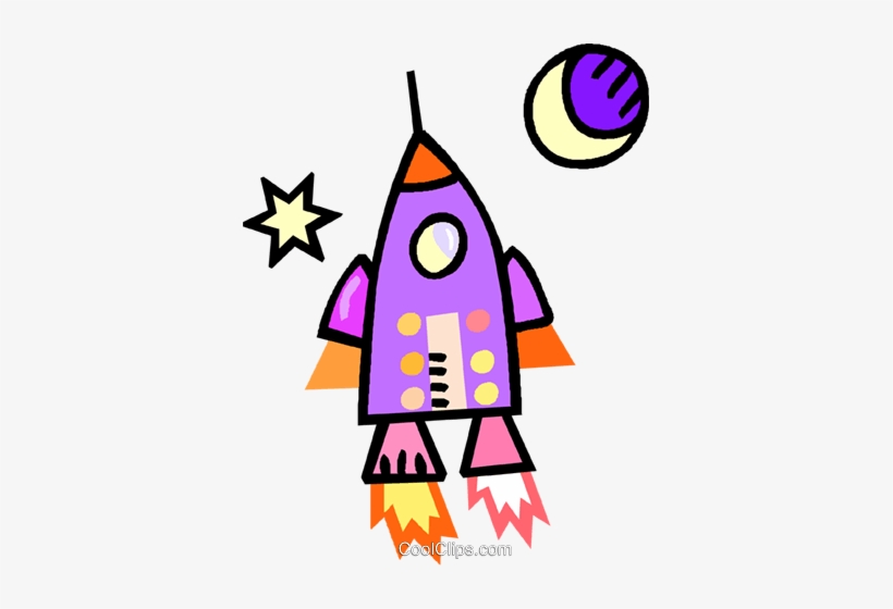Rocket Ship Royalty Free Vector Clip Art Illustration - Rocket, transparent png download