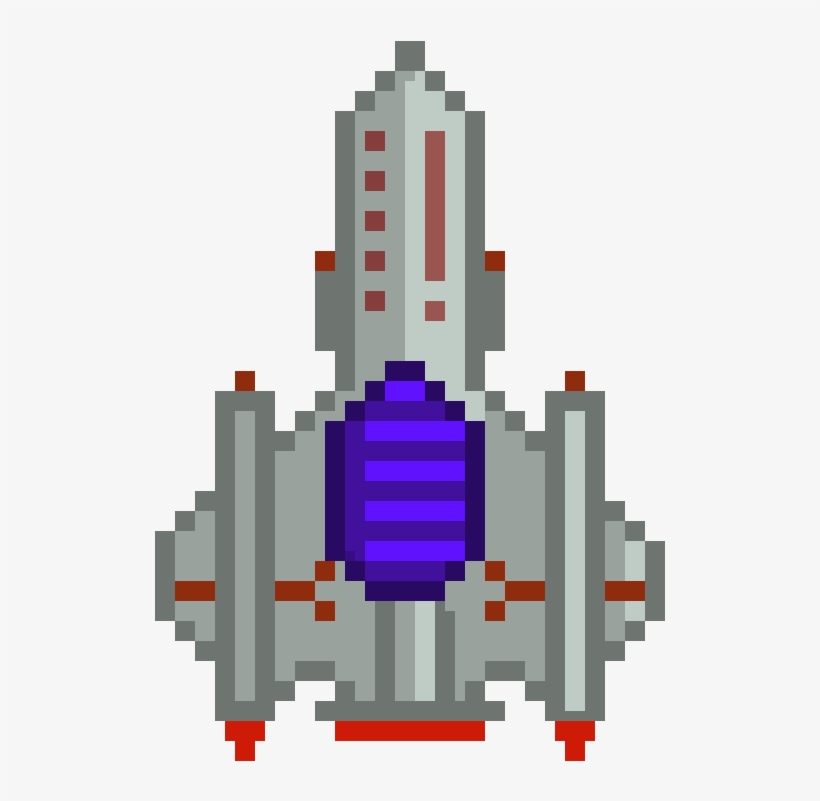 Nasa Rocketship Background Scratch Download Rocketship For Scratch - Pixel Art - HD Transparent PNG ...