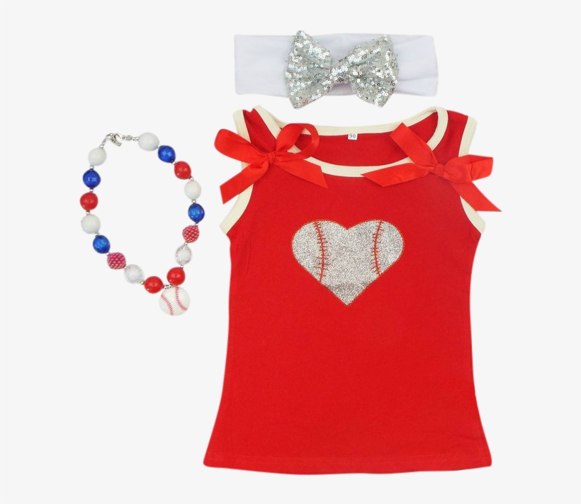 Baby Girl Clothes, Baseball, Baseball Tee, Glitter, - Top, transparent png download