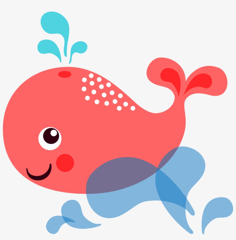 Sperm Whale Cartoon Clip Art - Pink Whale Cartoon Jpg, transparent png download