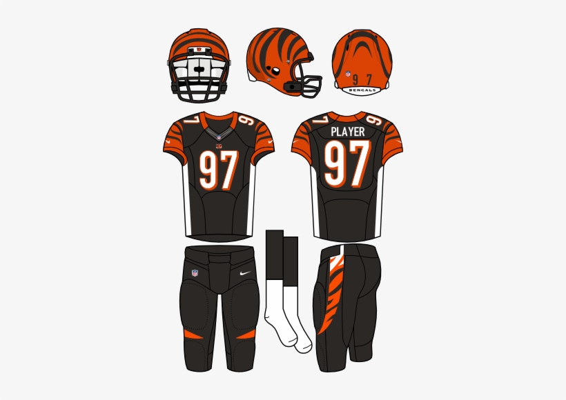 Cincinnati Bengals Uniform - Baltimore Ravens Home Uniform, transparent png download