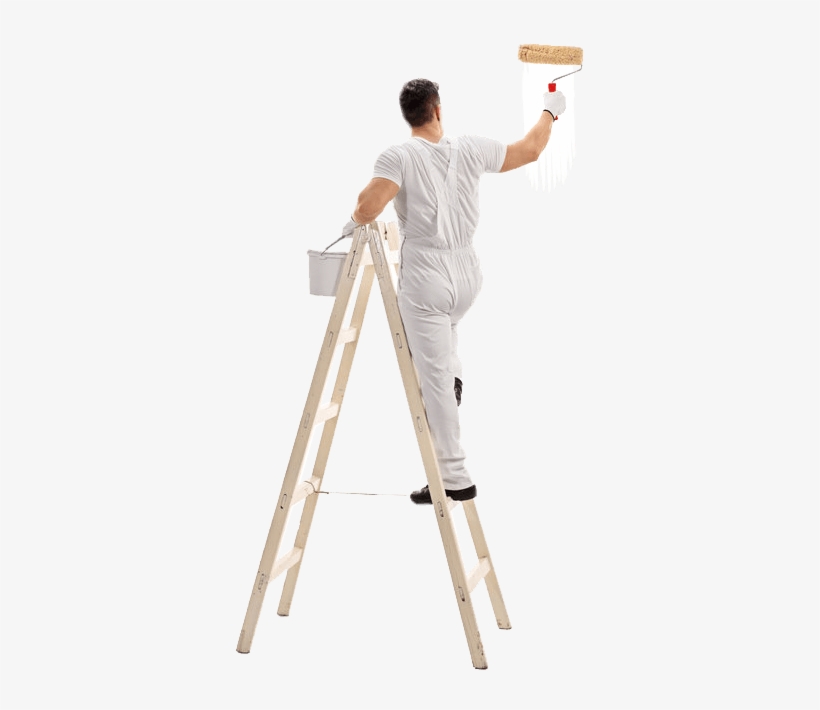 Man On Ladder, transparent png download